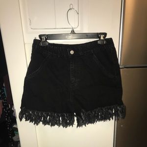 High waisted shorts